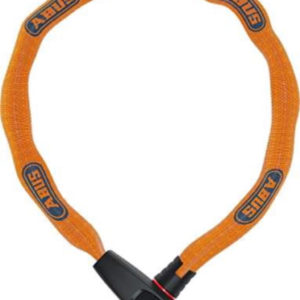 ABUS Kettenschloss Catena 6806K Neon Orange – Fahrradschloss mit Kunststoffummantelung – Sicherheitslevel 6 – 75 cm