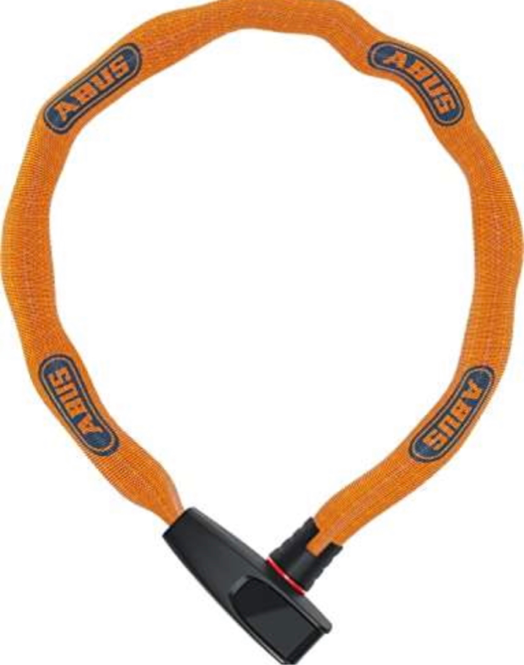 ABUS Kettenschloss Catena 6806K Sicherheitslevel Kunststoffummantelung Fahrradschloss Neon 75 Orange 6 mit – – cm –