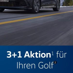 Für Alle VW Golf Fahrer: 3+ 1 Aktion für Winterreifen