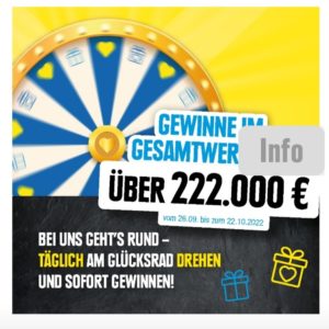 "EDEKA Glücksrad Gewinnspiel Wochen" *Edeka Nord*