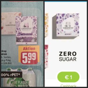 Waterdrop Tabs für umgerechnet 4,69 bei Rewe Dank Marktguru und Payback