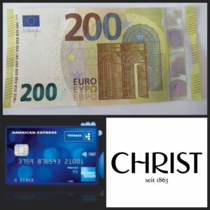 25 Euro Cashback bei Christ Juweliere, beim Umsatz von min. 200 Euro Dank AMEX