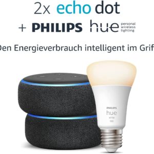 🤖 2x Amazon Echo Dot 3. Generation + Philips Hue White Smart für 34,98€ (statt 51€) // 2x Dot 3 für 29,98€