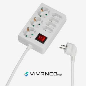 🔌 Vîvanco 7-fach Steckdosenleiste mit Schalter und Kindersicherung für 7,99€ (statt 11€)