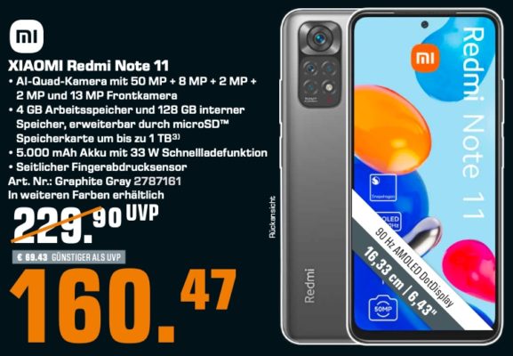 XIAOMI Redmi Note 11