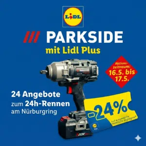 Thumbnail Lidl: Parkside Artikel mit 24% Extra Rabatt