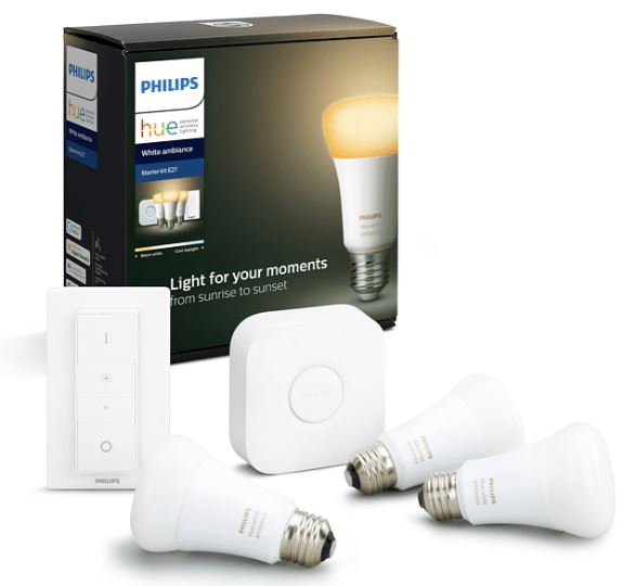 Philips Hue White Amb. E27 3-er Bluetooth Starter Kit