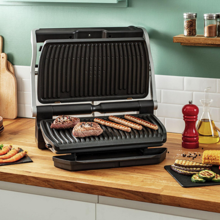Tefal optigrill xl kontaktgrill, TEFAL GC 722 D OPTIGRILL XL ...