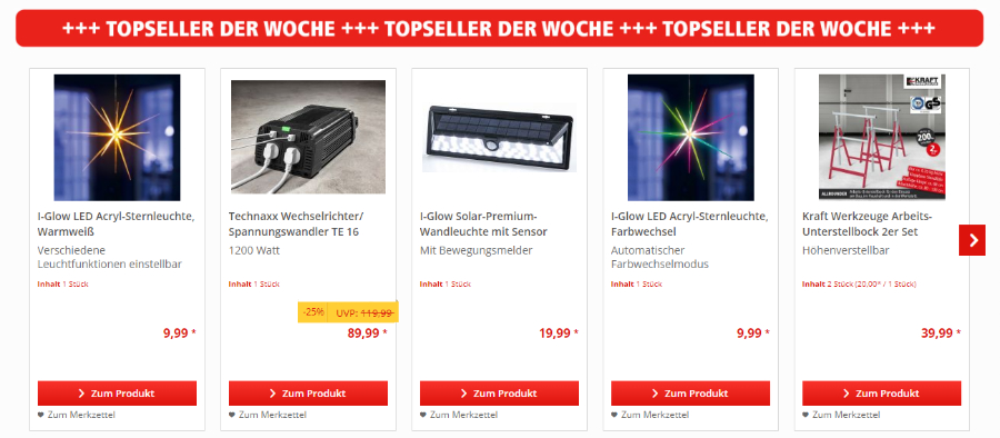 Topseller bei NORMA24