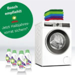 🧺 Bosch Waschmaschine kaufen + 4 Flaschen Ariel Color Flüssigwaschmittel Gratis dazu