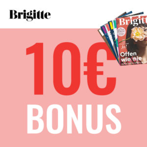 👩🏼 Brigitte Leseprobe mit 6 Ausgaben für 16,50€ + 3-teiliges Reisetaschen-Set + 10€ Bonus