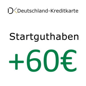 Deutschland-Kreditkarte mit 60€ Startguthaben - dauerhaft beitragsfrei