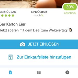 Marktguru 30% auf einen 6er Karton Eier 🥚