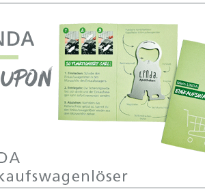 GRATIS „LINDA Einkaufswagenlöser“ in den Linda Apotheken vor Ort ab 10€ Einkauf