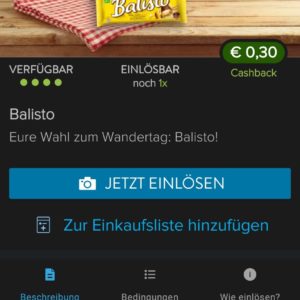 Balisto Vollkornkeksriegel Müsli und Yoberry bei Kaufland für 1,14