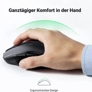 UGREEN Kabellose Maus mit 18 Monaten Batterielaufzeit und 4000 DPI / 2.4G für 10,99€