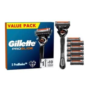 🪒 10er Pack Gillette ProGlide Rasierklingen + Rasierer