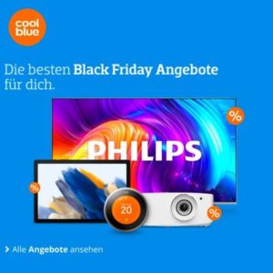 💙 Black Week bei Coolblue, z.B. Philips Airfryer XL für 109€ (statt 168€)