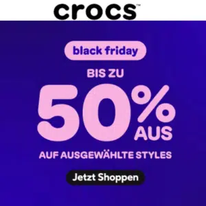 Thumbnail Black Friday bei Crocs: Angebote für Männer, Frauen &amp; Kinder