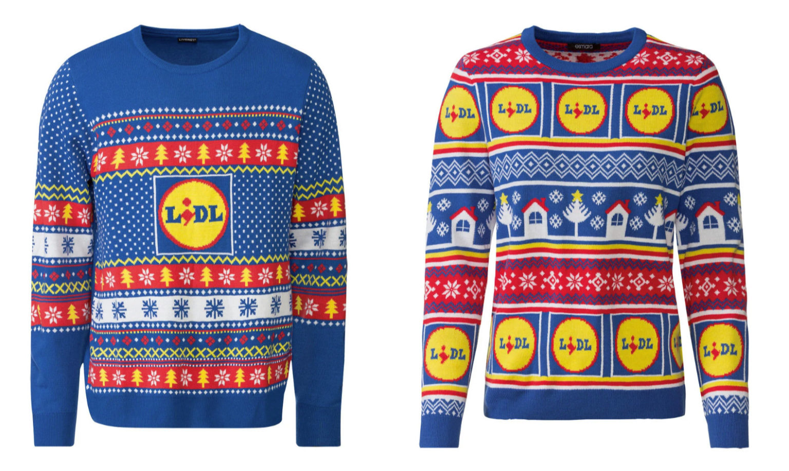 Die schönsten Weihnachtspullover der Welt von LIDL ab 6,99€