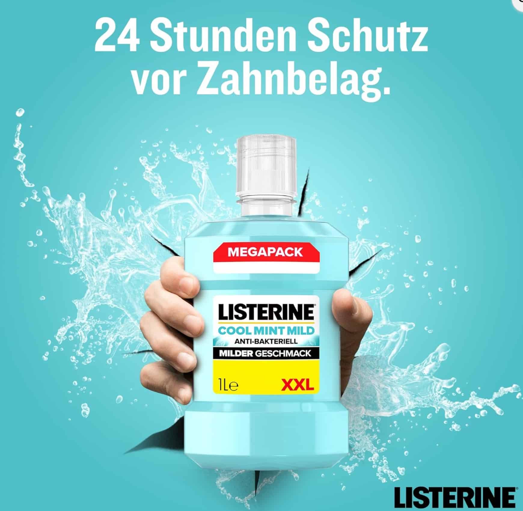 Thumbnail 🦷 Listerine Mundspülungen Cool Mint Mild (1L) für 4,47€