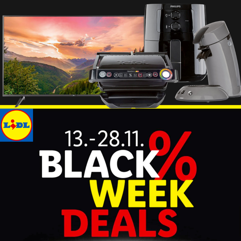 Lidl Black Week Deals Tolle Deals, die bis zum 28.11. laufen