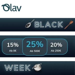 👩‍🍳 MyOlav Black Week: Bis zu 25% Rabatt auf Kochutensilien