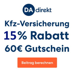 *ENDET*🚗 Kfz-Versicherung: Bis 60€ Amazon.de Gutschein + 15% Extra-Rabatt bei DA direkt
