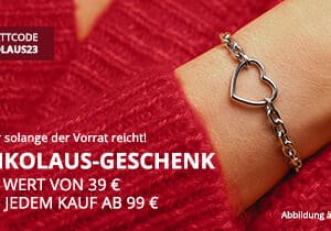 Nikolaus-Geschenk (Armband im Wert von 39€) bei Christ zu jedem Einkauf ab 99€ - auch für reduzierte Artikel
