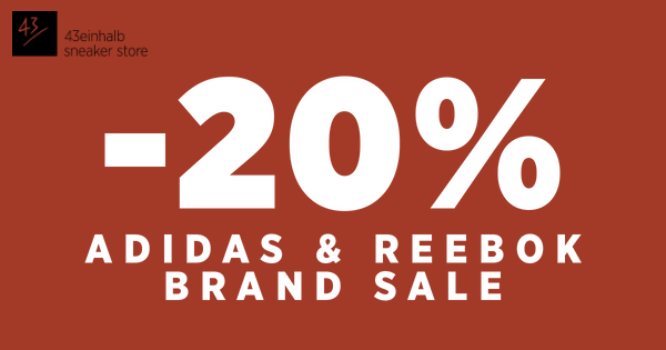 20% Rabatt auf adidas & reebok 