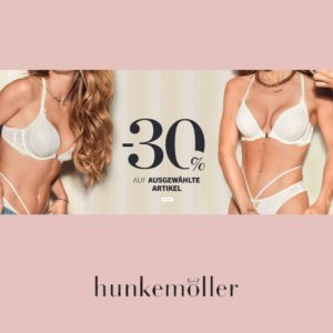 🎀 Hunkemöller: 30% auf ausgewählte Artikel