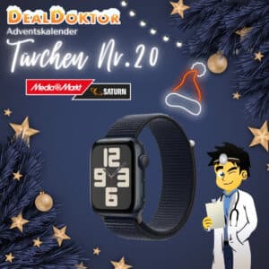 🎁 DealDoktor Adventskalender - Türchen 20: APPLE Watch SE (2023) GPS 44 mm Smartwatch