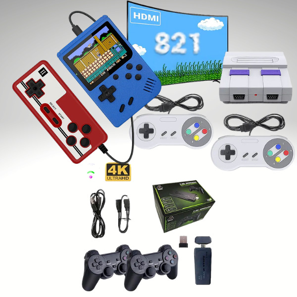 Günstige Gaming Geschenkidee 🕹 3 Mini-Konsolen, z.B. Mini Handheld mit 800 Games für 19€ (statt 30€)