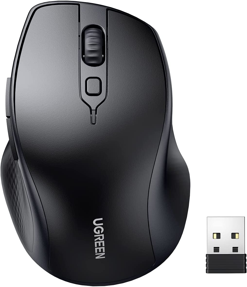 acer Ergonomische Draadloze muis, oplaadbare 2,4 GHz verticale muis met 3 instelbare dpi, 6 knoppen, ergonomische kantoormuis Verticale draadloze muis voor Windows, Mac OS, Linux, Chrome OS, enz