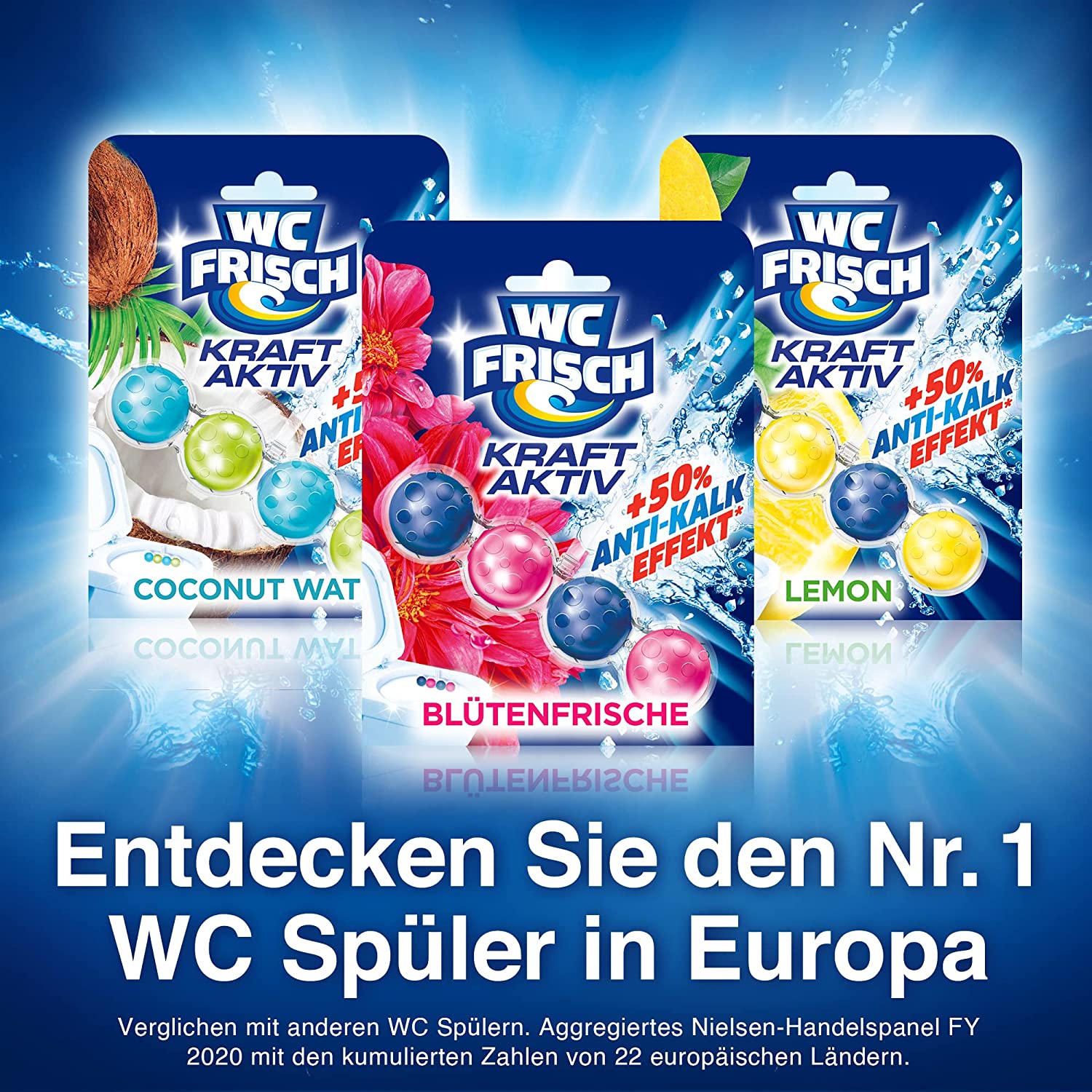 🚽 WC FRISCH Kraft Aktiv Duftspüler 3er Pack nur 2,95€ (statt 3,69