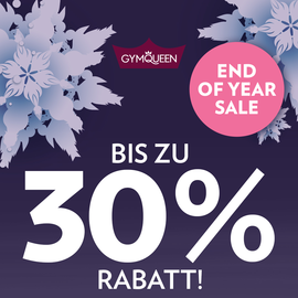 🏋️👑 Bis zu 30% Rabatt bei GYMQUEEN - End of year Sale