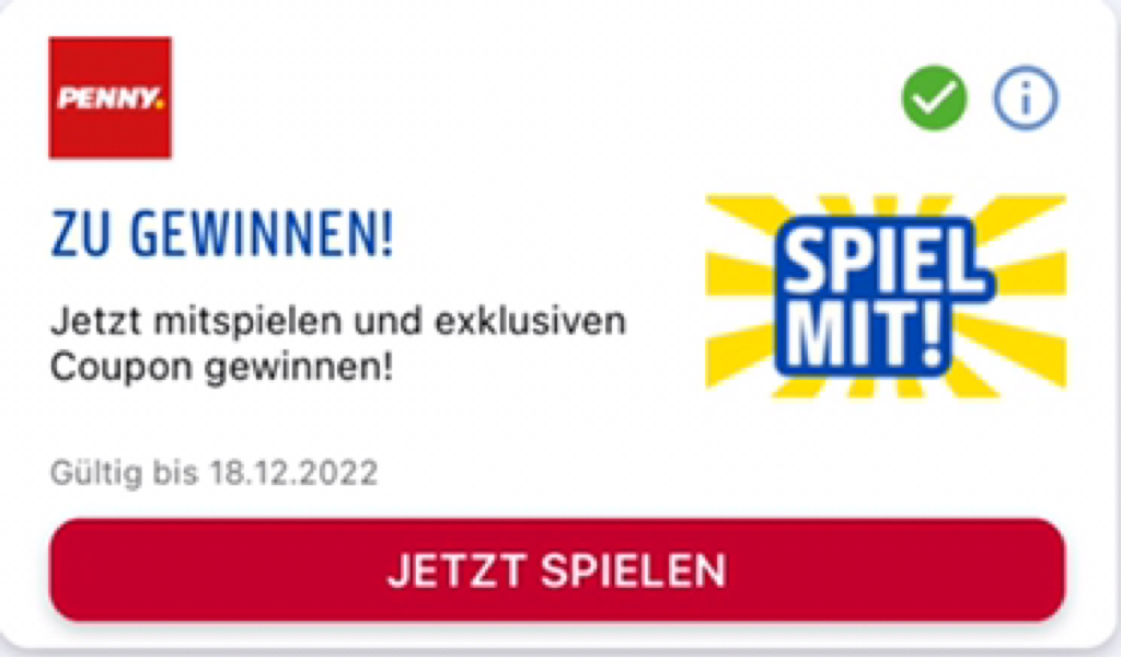Täglich in der Payback App Penny Coupons erspielen