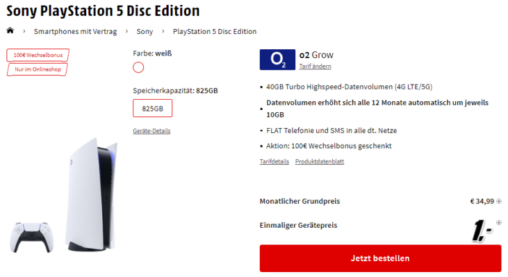 ps5 mit o2 grow