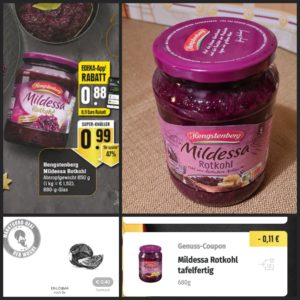 Mildessa Rotkohl für umgerechnet 48 ct bei Edeka ( Südwest - ggf regional ) Dank Marktguru und Edeka Plus App
