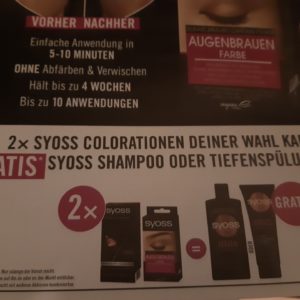 Gratis Syoss Shampoo oder Tiefenspülung beim Kauf von 2 Syoss Colorationen nur bei dm