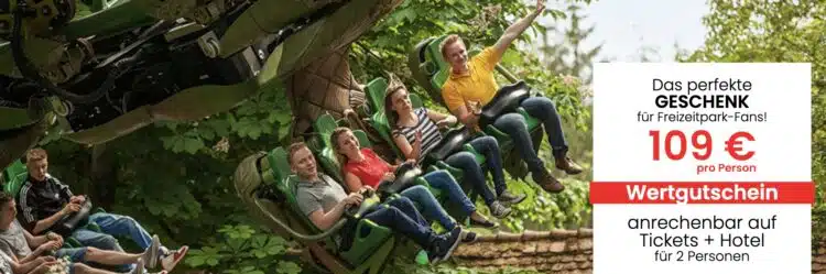 Leute auf einer Achterbahn