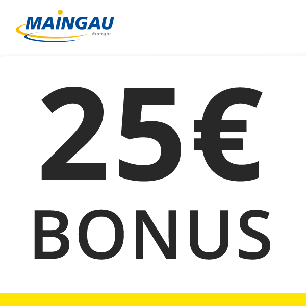 Thumbnail Maingau: Gas ab 4,92 Cent/kWh &amp; Strom ab 28,24 Cent/kWh + 25€ Bonus kassieren