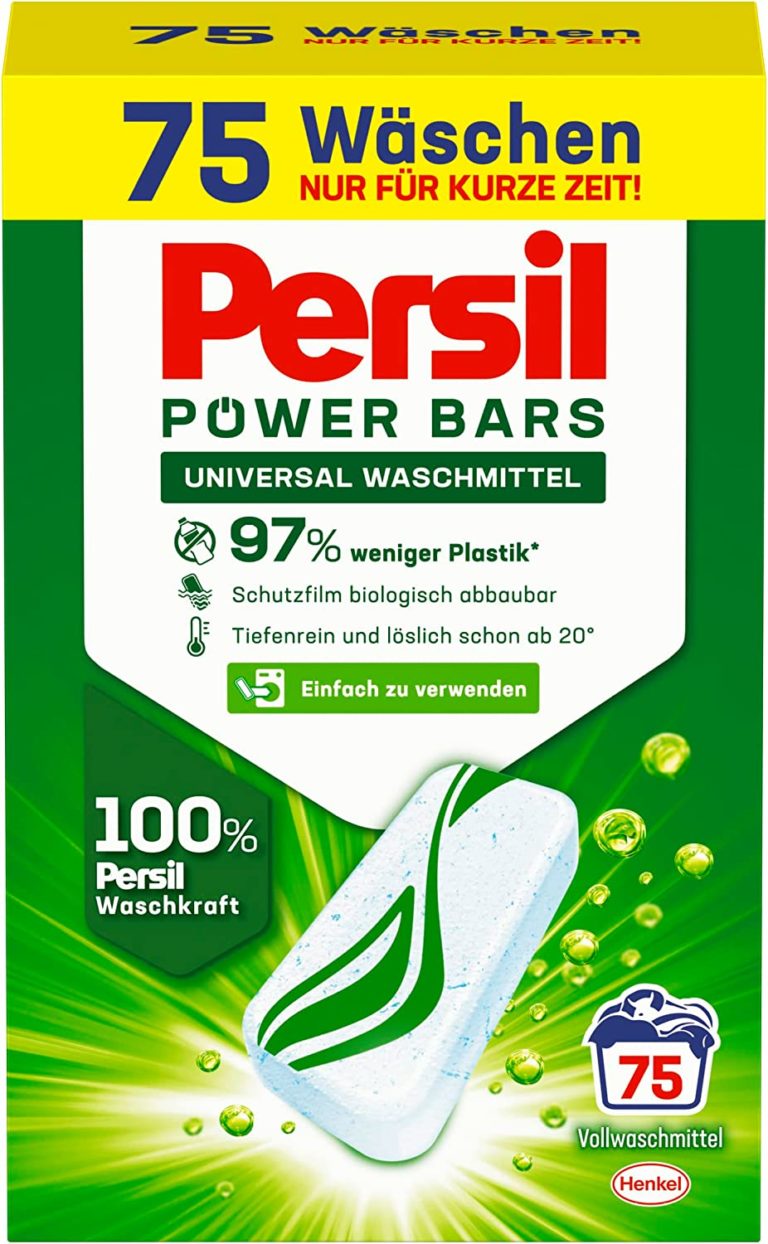 🧺 Persil Power Bars (75 Waschladungen) für 16,79€ 0,22€ pro Tab statt