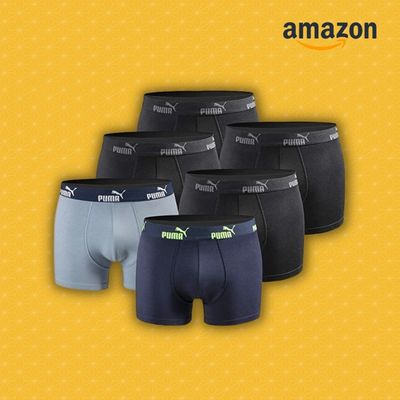 Wijzerplaat korting Voorwaarde 👨 6er Pack Herren Boxershorts Puma Basic für unter 30€