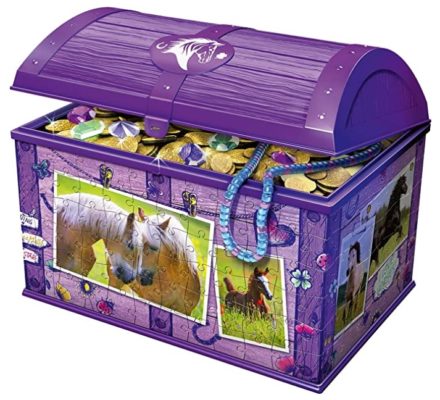 Ravensburger 3D Puzzle Schatztruhe Pferde