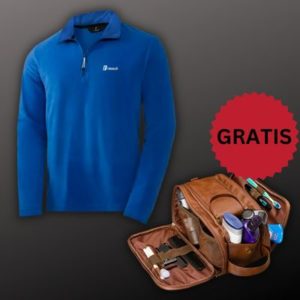 2x Reusch Fleeceshirt mit Zipper für 31,98€ + GRATIS Kulturtasche