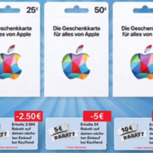 Kaufland: 10% Einkaufsgutschein für Apple Geschenkkarte mit Kaufland Card