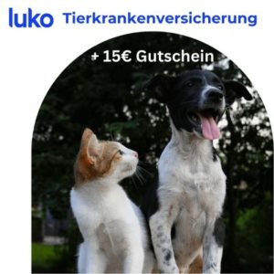 🐶🐈 Luko Tierkrankenversicherung ab 3,99€ mtl. + 15€ Gutschein