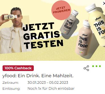 yfood gratis testen