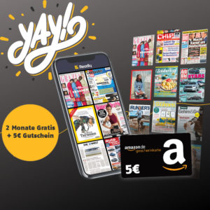 ENDET 💥 5€ Amazon.de-Gutschein geschenkt + 2 Monate Readly GRATIS